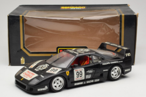 Ferrari F40 Seco #99 Lesseps / Charriol / Balandras Schwarz Bburago 1:18 3032-B3 Metall – Bild 8 von 8