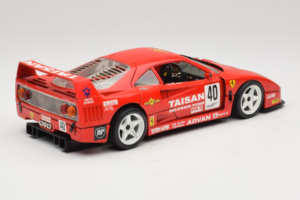 Ferrari F40 #40 T. Ohta / A. Reid Taisan Rot 1987 Bburago 1:18 3022-T1 Metall – Bild 3 von 8