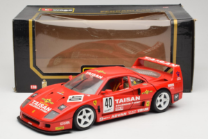 Ferrari F40 #40 T. Ohta / A. Reid Taisan Rot 1987 Bburago 1:18 3022-T1 Metall – Bild 8 von 8