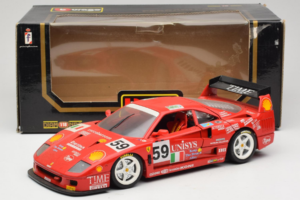 Ferrari F40 LM Unisys #59 Ota / P. Nappi / R. Donovan 24 Hours of Le Mans 1996 Bburago 1:18 3032-U1 Metall – Bild 8 von 8