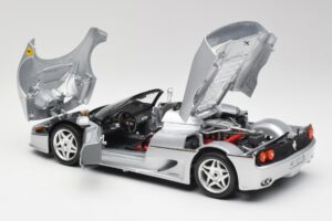 Ferrari F50 Cabriolet Silber Bburago 1:18 3372 Metall – Bild 5 von 8