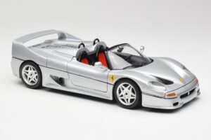 Ferrari F50 Cabriolet Silber Bburago 1:18 3372 Metall – Bild 6 von 8