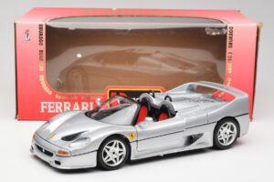 Ferrari F50 Cabriolet Silber Bburago 1:18 3372 Metall – Bild 8 von 8