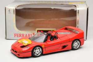 Ferrari F50 Cabriolet 50 Jahre Ferrari 24 Jahre Bburago FMC Rot Bburago 1:18 3352-P1 Metall – Bild 8 von 8