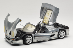 Ferrari F50 Cabriolet Chrome Silver Limitierte Auflage Hot Wheels 1:18 25741 Metall – Bild 2 von 8