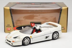Ferrari F50 Cabriolet Weiss Bburago 1:18 3352-W1 Metall – Bild 8 von 8