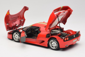 Ferrari F50 Coupe #6 Rot mit Italienischer Flagge Bburago 1:18 3382-P1 Metall – Bild 5 von 8