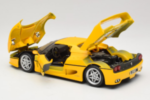 Ferrari F50 Coupe Shell Gelb Maisto 1:18 3076-Y1 Metall – Bild 5 von 8