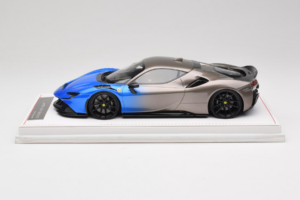 Ferrari SF90 Novitec Blue Grey Metallic IVY 1:18 REMC029 Resin