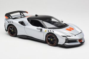 Ferrari SF90 XX Stradale Arctic White Bburago 1:18 18-16020W Metall – Bild 6 von 8