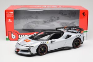 Ferrari SF90 XX Stradale Arctic White Bburago 1:18 18-16020W Metall – Bild 8 von 8