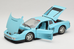 Ferrari Testarossa Borsenmodell 1997 Limitierte Auflage Blau Bburago 1:18 B002 Metall – Bild 2 von 8