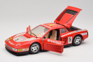 Ferrari Testarossa Brummel #5 Rot 1984 Bburago 1:18 3004-P1 Metall – Bild 2 von 8