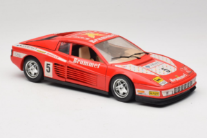 Ferrari Testarossa Brummel #5 Rot 1984 Bburago 1:18 3004-P1 Metall – Bild 6 von 8