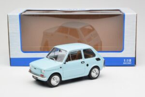 Fiat 126 Hellblau MCG 1:18 MCG18415 Metall – Bild 6 von 6