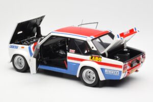 Fiat 131 Abarth Fiat France #9 J-C. Andruet / C. Delferrier Winner Rally Sanremo 1977 Kyosho 1:18 08375A Metall – Bild 5 von 8