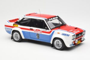 Fiat 131 Abarth Fiat France #9 J-C. Andruet / C. Delferrier Winner Rally Sanremo 1977 Kyosho 1:18 08375A Metall – Bild 6 von 8