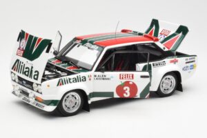 Fiat 131 Abarth #3 M. Alen / I. Kivimaki Winner Rally 1000 Lakes 1980 Kyosho 1:18 08376H Metall – Bild 2 von 8