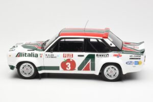 Fiat 131 Abarth #3 M. Alen / I. Kivimaki Winner Rally 1000 Lakes 1980 Kyosho 1:18 08376H Metall – Bild 4 von 8