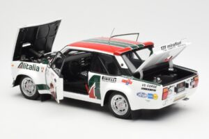 Fiat 131 Abarth #3 M. Alen / I. Kivimaki Winner Rally 1000 Lakes 1980 Kyosho 1:18 08376H Metall – Bild 5 von 8