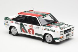 Fiat 131 Abarth #3 M. Alen / I. Kivimaki Winner Rally 1000 Lakes 1980 Kyosho 1:18 08376H Metall – Bild 6 von 8