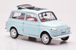 Fiat 500 Giardiniera Acquamarina Blau Norev 1:18 187742 Metall – Bild 6 von 7