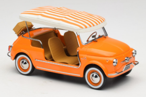 Fiat 500 Jolly Orange Norev 1:18 187791 Metall – Bild 4 von 6