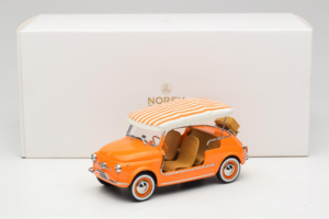 Fiat 500 Jolly Orange Norev 1:18 187791 Metall – Bild 6 von 6
