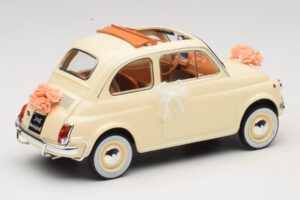 Fiat 500 L Elfenbein Wedding Gift Norev 1:18 187780 Metall – Bild 2 von 6