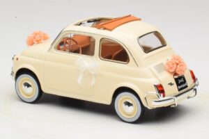 Fiat 500 L Elfenbein Wedding Gift Norev 1:18 187780 Metall – Bild 5 von 6