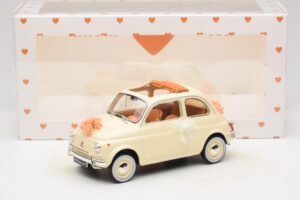 Fiat 500 L Elfenbein Wedding Gift Norev 1:18 187780 Metall – Bild 6 von 6