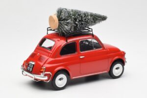 Fiat 500 L Rot Christmas Norev 1:18 187779 Metall – Bild 2 von 6