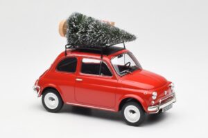 Fiat 500 L Rot Christmas Norev 1:18 187779 Metall – Bild 4 von 6