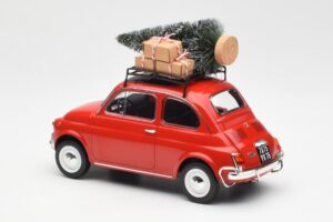Fiat 500 L Rot Christmas Norev 1:18 187779 Metall – Bild 5 von 6