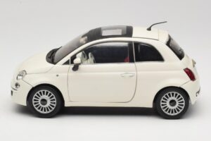 Fiat 500 Weiss Mondo Motors 1:18 500291 Metall – Bild 4 von 8