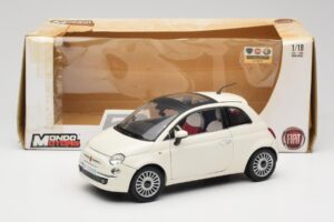 Fiat 500 Weiss Mondo Motors 1:18 500291 Metall – Bild 8 von 8