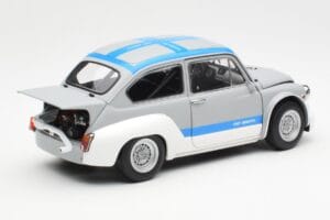 Fiat Abarth 1000 TCR Matt Grau Blaue Streifen AUTOart 1:18 72642 Metall – Bild 3 von 8