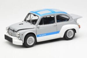 Fiat Abarth 1000 TCR Matt Grau Blaue Streifen AUTOart 1:18 72642 Metall