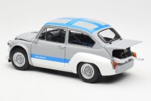 Fiat Abarth 1000 TCR Matt Grau Blaue Streifen AUTOart 1:18 72642 Metall – Bild 7 von 8