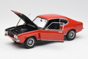 Ford Capri Mk1 2600 RS Rot Schwarz Minichamps 1:18 180089071 Metall – Bild 2 von 8