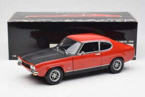 Ford Capri Mk1 2600 RS Rot Schwarz Minichamps 1:18 180089071 Metall – Bild 8 von 8
