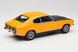 Ford Capri 2600 RS Signal Gelb Mit Schwarz Minichamps 1:18 180089070 Metall – Bild 3 von 8
