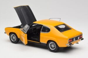Ford Capri 2600 RS Signal Gelb Mit Schwarz Minichamps 1:18 180089070 Metall – Bild 5 von 8