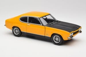 Ford Capri 2600 RS Signal Gelb Mit Schwarz Minichamps 1:18 180089070 Metall – Bild 6 von 8