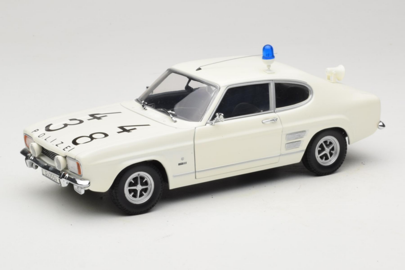 Ford Capri Autobahnpolizei Dusseldorf Minichamps 1:18 150089090 Metall