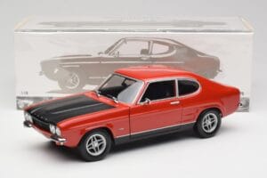 Ford Capri Mk1 RS 2600 Rot & Schwarz Minichamps 1:18 150089076 Metall – Bild 8 von 8