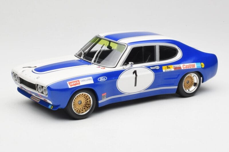 Ford Capri Mk1 RS 2600 #1 D. Glemser Ford Deutschland Winner Brno ETCC 1972 Minichamps 1:18 155728501 Metall