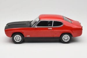 Ford Capri Mk1 RS 2600 Rot mit Schwarzer Haube MCG 1:18 MCG18538 Metall – Bild 3 von 6