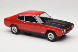 Ford Capri Mk1 RS 2600 Rot mit Schwarzer Haube MCG 1:18 MCG18538 Metall – Bild 4 von 6