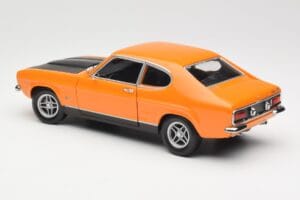 Ford Capri Mk1 RS 2600 Signal Orange Schwarz Minichamps 1:18 150089077 Metall – Bild 7 von 8